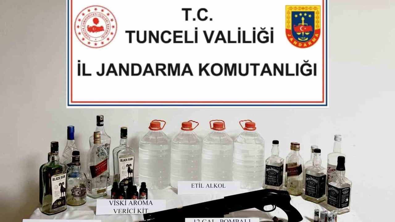 Tunceli'de Kaçak Alkol ve Tütün Operasyonu