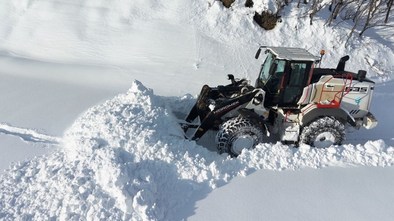 Tunceli'de Kar Etkisi: 178 Köy Yolu Ulaşıma Kapand…