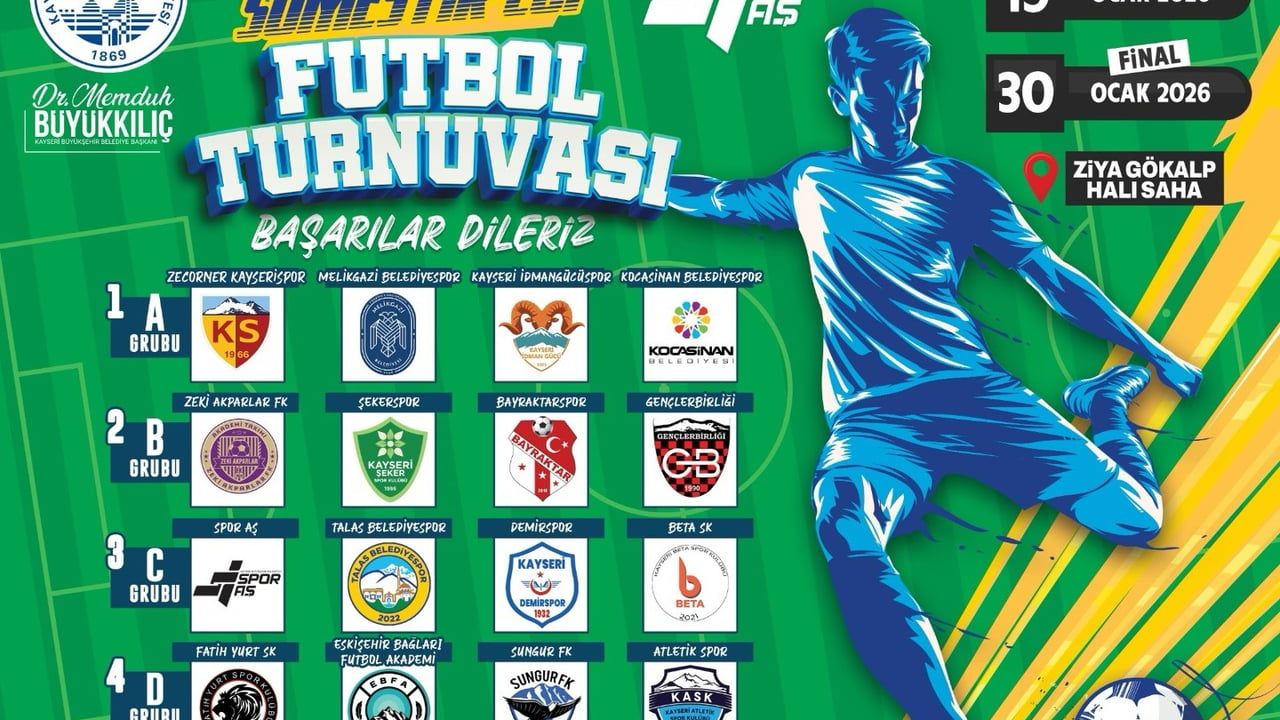 U11 Sömestir Cup: Kayseri'de 16 Takımla Sömestir Futbol Heyecanı