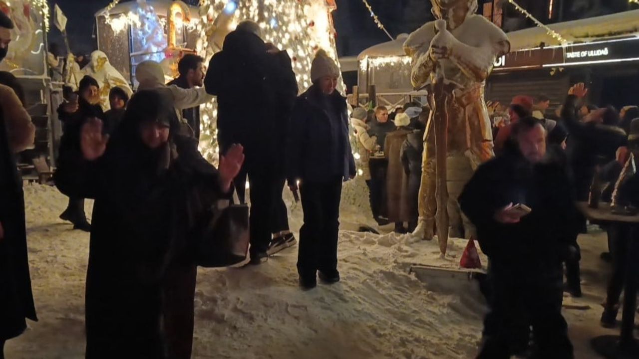 Uludağ'da Yılbaşı 2026'da Gecenin Yıldızı: Yaşlı Teyzenin Dansı
