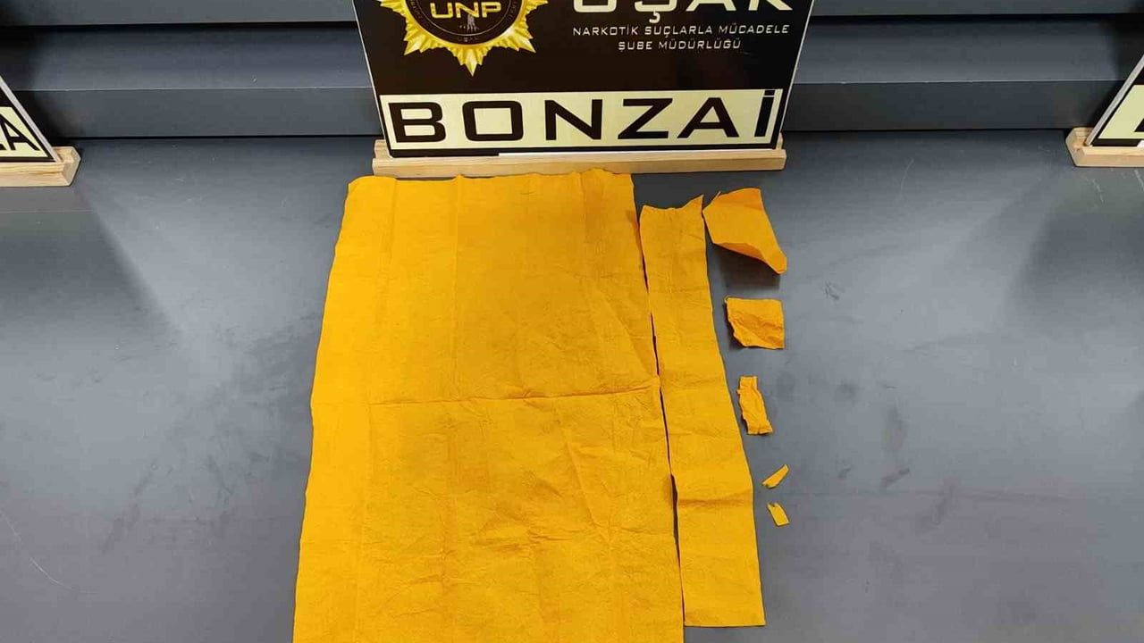 Uşak'ta Narkotik Operasyonu: 4 bin 577 A4 Sentetik Bonzai Ele Geçirildi