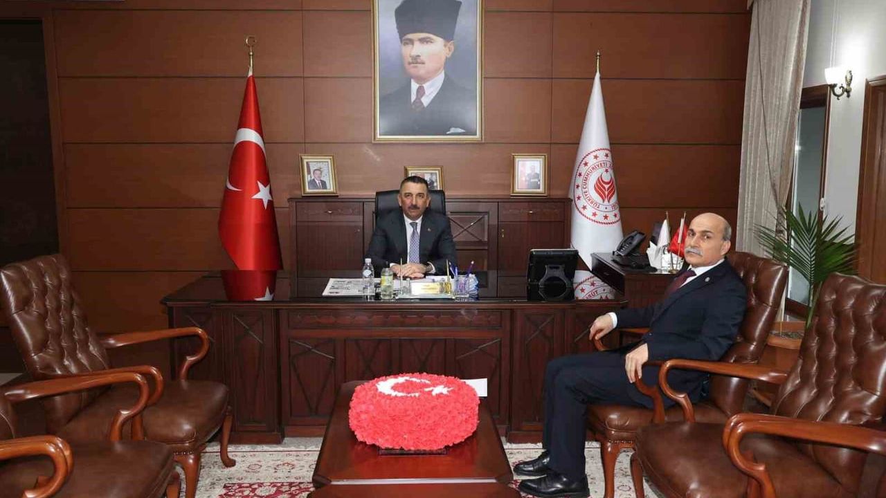 Vali Hacıbektaşoğlu, TTK Genel Müdürü Muharrem Kiraz’ı Kabul Etti