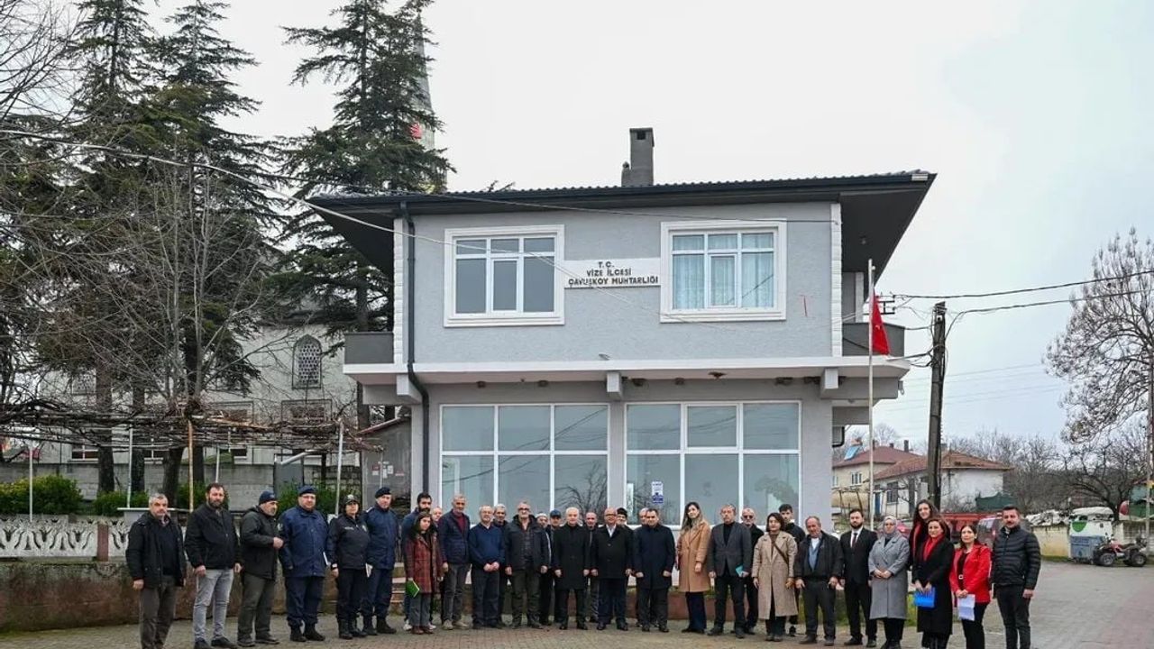 Vali Uğur Turan Vize'nin Develi, Pazarlı ve Çavuşköy Köylerini Ziyaret Etti