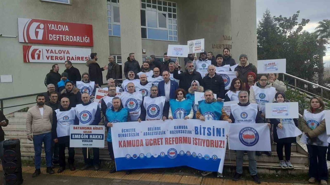 Yalova'da Memur-Sen'den Ücret Eşitsizliği Eylemi