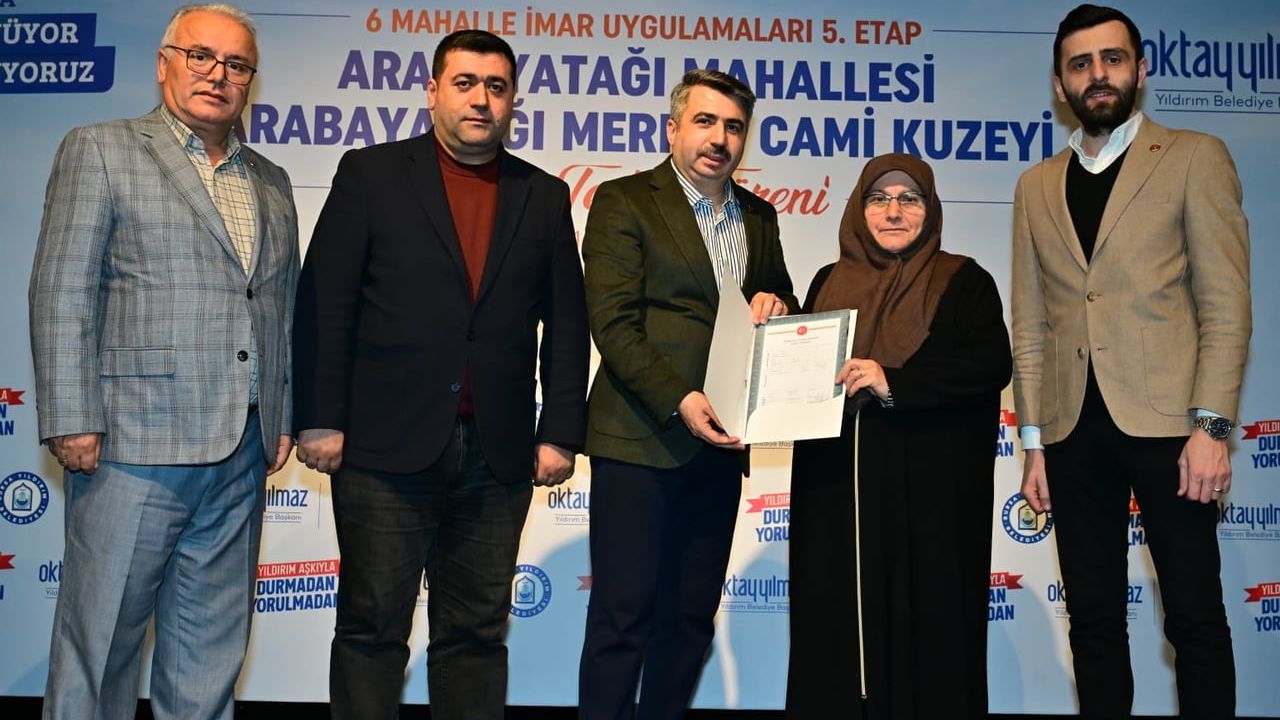 Yıldırım'da Tapu Seferberliği: 7.417 Tapu Hak Sahiplerine Teslim Edildi