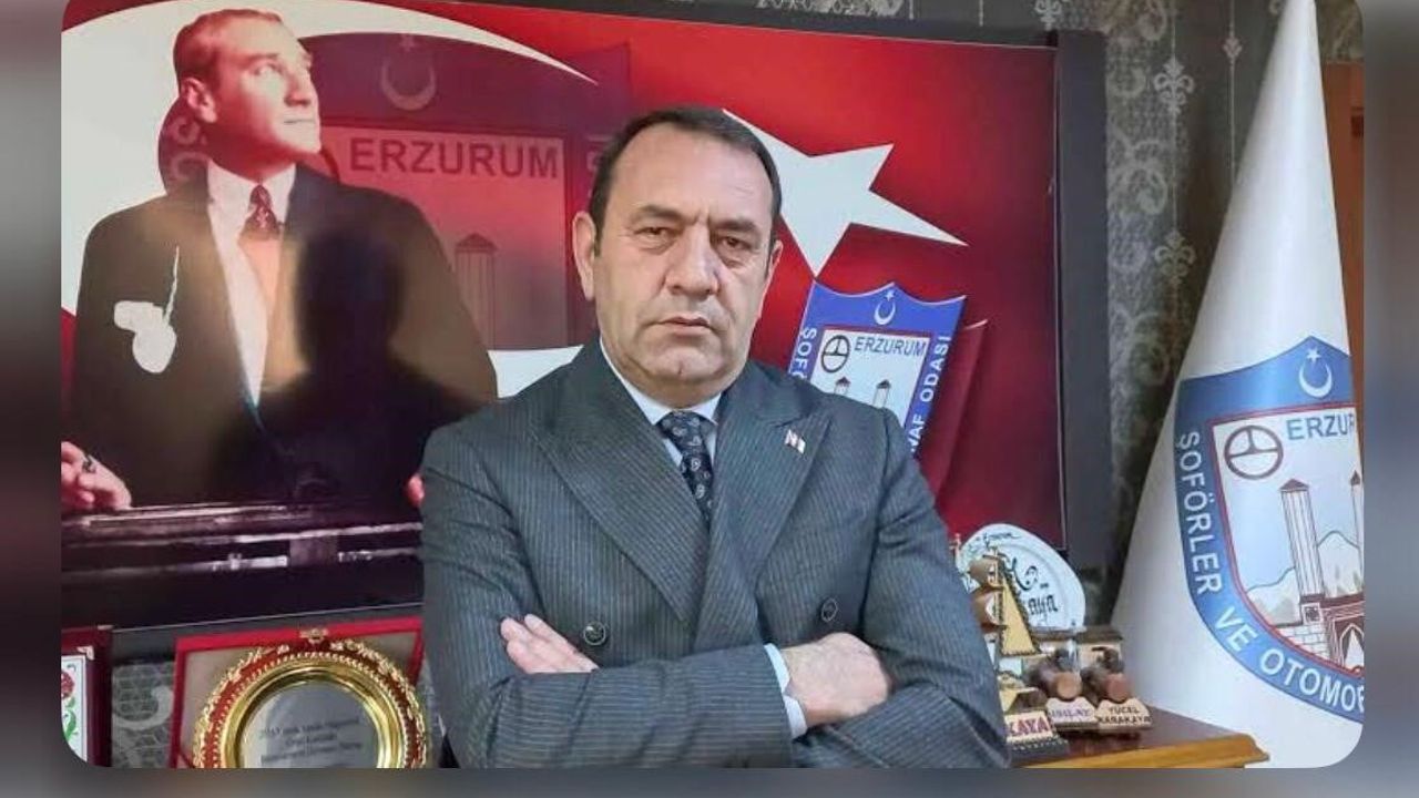 Yücel Karakaya üçüncü kez Erzurum Şoförler Odası Başkanı seçildi