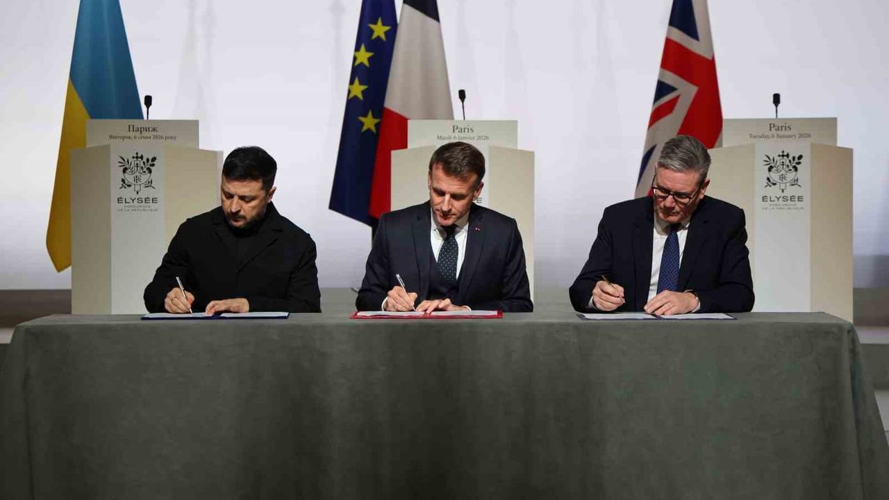 Zelenskiy, Macron ve Starmer'dan Ukrayna'ya Çok Uluslu Güç Niyet Beyanı