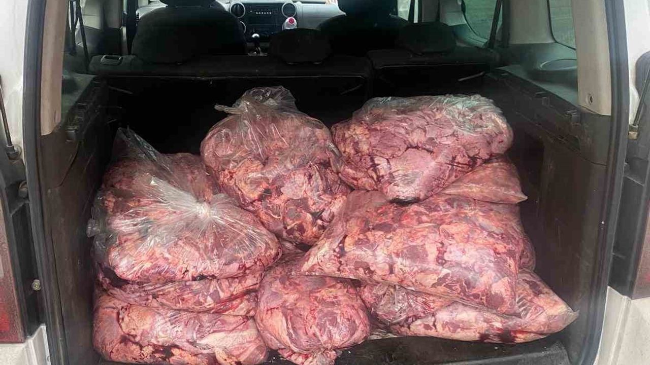 Zonguldak'ta Jandarma Durdurdu: 450 Kilogram Bozulmuş Et İmha Edildi
