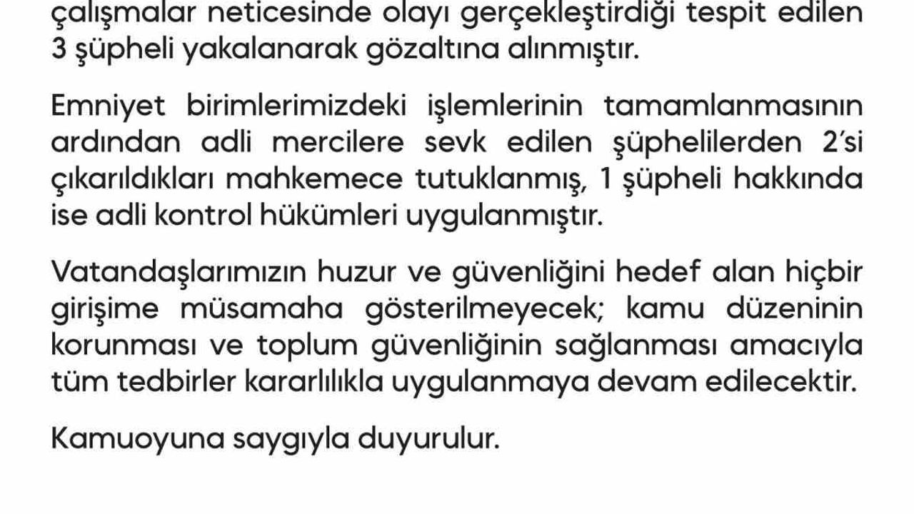 Diyarbakır Emniyetine EYP Saldırı Girişimi: 3 Gözaltı, 2 Tutuklama