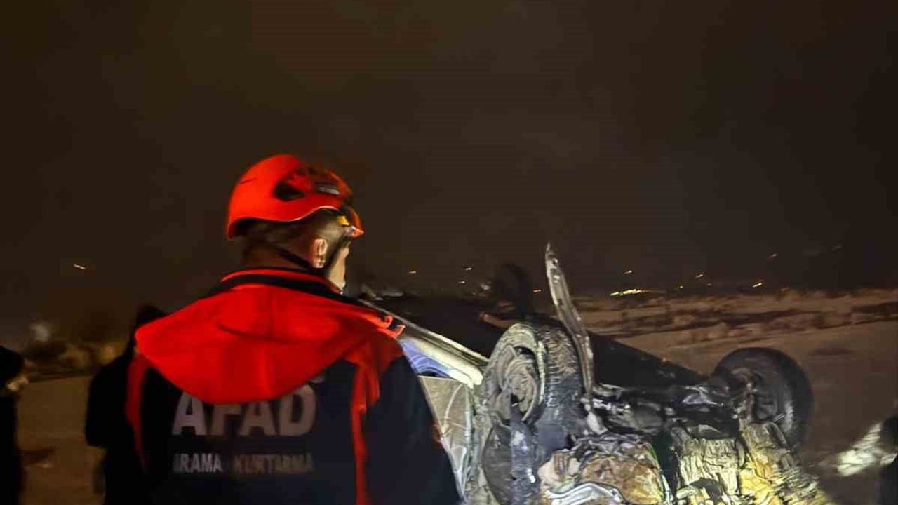 Şırnak-Siirt kara yolunda takla atan araç hurdaya döndü: 1 ağır yaralı
