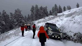 Ilgaz Dağı'nda Lastikle Kayma Şöleni: KAMPOFF Karla Buluştu