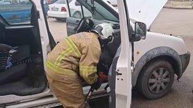 Kırıkkale'de Seyir Halindeki Araçta Motor Yangını Söndürüldü