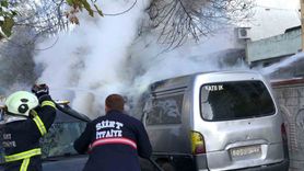 Siirt'te Park Halindeki Kamyonet Yandı — İtfaiye Hızla Müdahale Etti