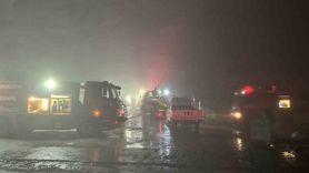 Uşak'ta Poşet Fabrikası Yangını Söndürüldü