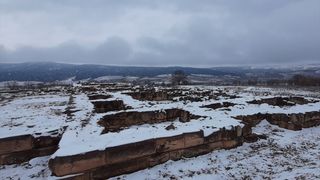 Şapinuva Antik Kenti Karla Kaplandı: Tarih ve Doğa Bütünleşti