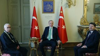 Cumhurbaşkanı Erdoğan, Anayasa Mahkemesi Başkanı Kadir Özkaya'yı Kabul Etti