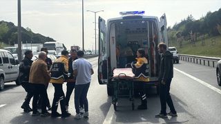 Başakşehir'de Motosikletlinin Hayatını Kurtaran İnanılmaz Kaza Anı