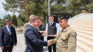 Erzincan'da Engelli Bireyin Askerlik Hayali Gerçekleştirildi