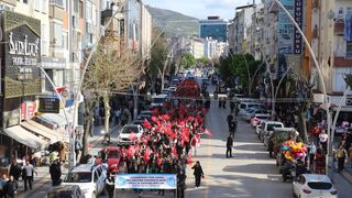 Tokat'ta 3 Mayıs Türkçülük Yürüyüşü Coşkusu