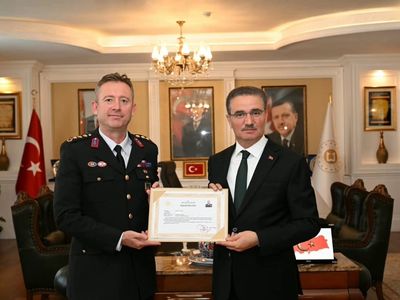 Erzurum'dan Gaziantep'e atanan jandarma komutanına veda