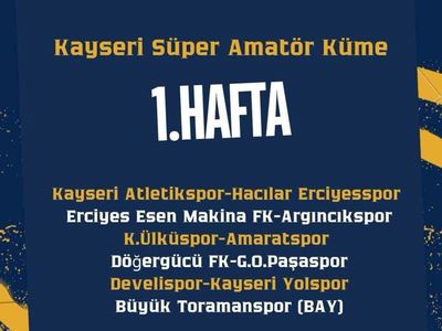 Kayseri'de süper amatör küme fikstürü çekildi: 11 takım tek grupta