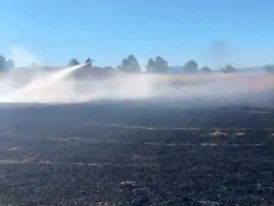 Karabük Eskipazar'da anız yangını: 10 dönüm zarar