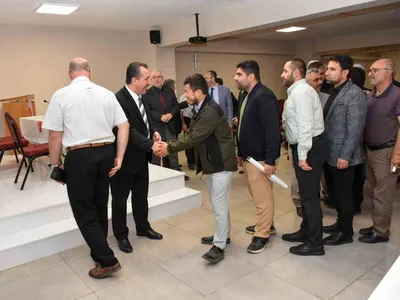 Görevden ayrılan müftü son toplantıda imam hatiplere veda etti