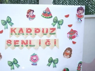 Gaziosmanpaşa'da karpuz şenliği çocuklara israf yerine yaratıcılığı öğretti