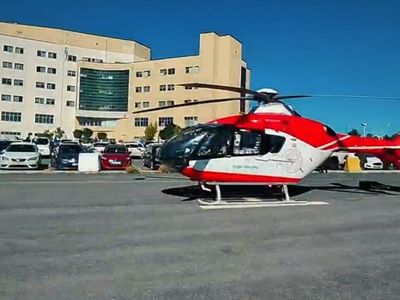 Zamanla yarış: 34 haftalık bebek ambulans helikopterle Malatya'ya götürüldü