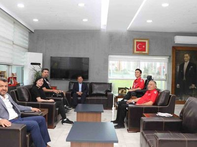 Boccia şampiyonları Kabakcı'yı ziyaret etti