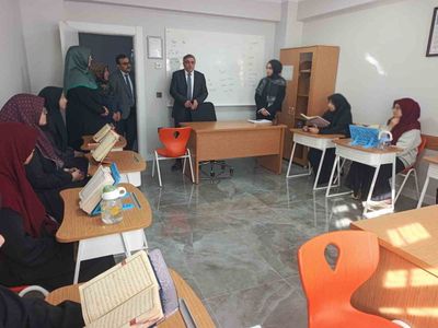 Erzincan il müftüsü yazıcı'dan kız kur'an kursuna kapsamlı ziyaret