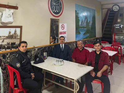Akyaka'da kaymakamdan esnafla yerinde buluşma