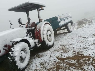 Alaşehir yaylalarında mevsimin ilk karı etkisini gösterdi