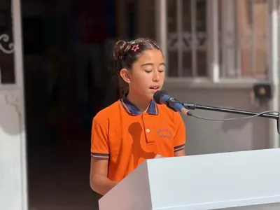 Burhaniye'de minik öğrenciler ilköğretim haftasını coşkuyla karşıladı