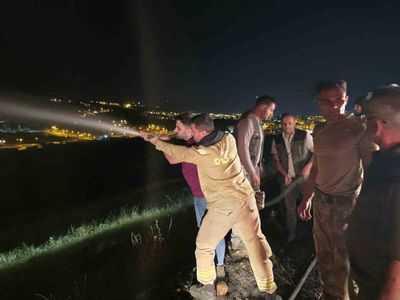idil yarbaşı'nda örtü yangını köy evlerine ulaşmadan söndürüldü