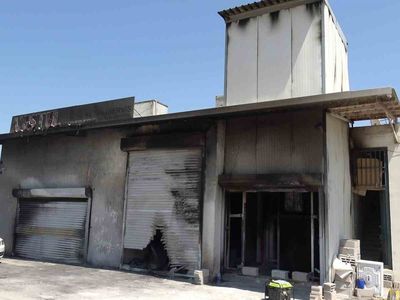 Servis önündeki cihazlardaki gazların patlaması Vestel bayiinde büyük hasara yol açtı