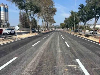 Okullar açılmadan Bursa'nın geçit-bademli hattı çift yönlü trafiğe kavuştu