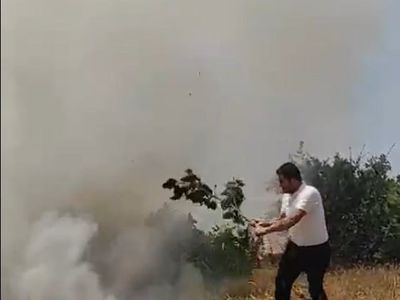 Karaağaçlı'nın Çubuklu mezrasında alevler köylü ve belediye işbirliğiyle kontrol altına alındı