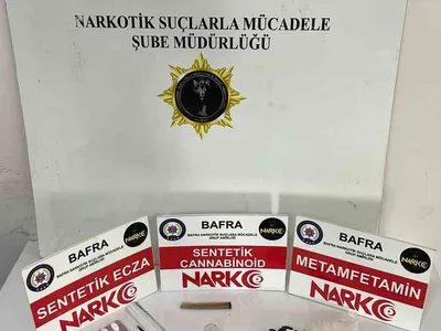 bafra'da narkotik operasyonunda iki kişi tutuklandı