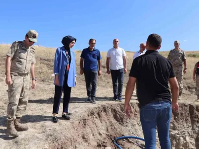 Tercan kaymakamı Neslihan Kısa Duman KÖYDES çalışmalarını yerinde inceledi
