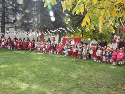 Minikler cumhuriyet coşkusunu kreşte yaşadı