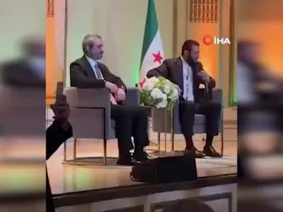 Eş-şara'nın New York buluşmasında sandalye değişimi salonda kahkaha yarattı