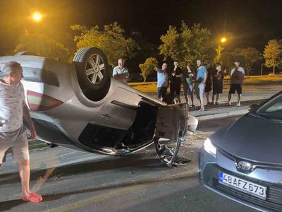 Ters şeride girince takla attı: Muğla Menteşe'de sürücü yaralandı