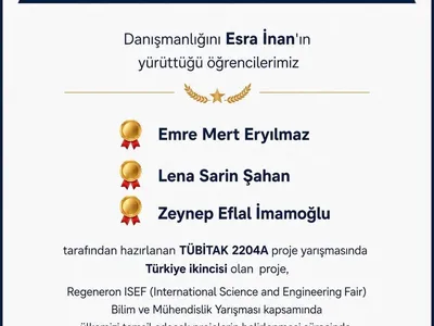 Atakum BİLSEM ekibi 2027 Regeneron ISEF'e katılmaya hak kazandı