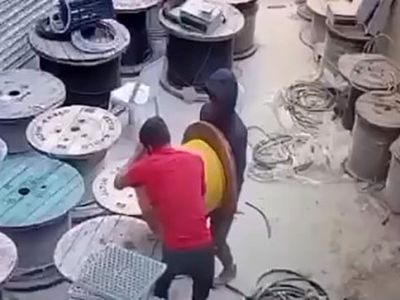 konteyner kentteki kablo hırsızlığı kameraya takıldı, 7 kişi tutuklandı