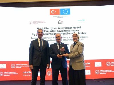 Afyonkarahisar'a geçici koruyucu aile modelinde başarı ödülü