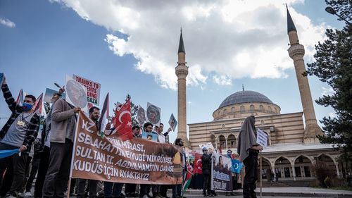 Erzurum'da Filistin ve Doğu Türkistan’a Destek Yürüyüşü Düzenlendi