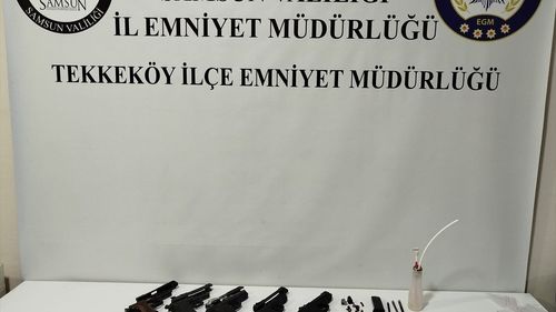 Samsun'da Uyuşturucu ve Silah Parçaları Operasyonu