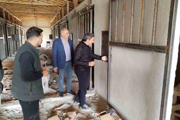 Yusuflar Mahallesi'nde 36 atlık barınak projesinde son rötuşlar