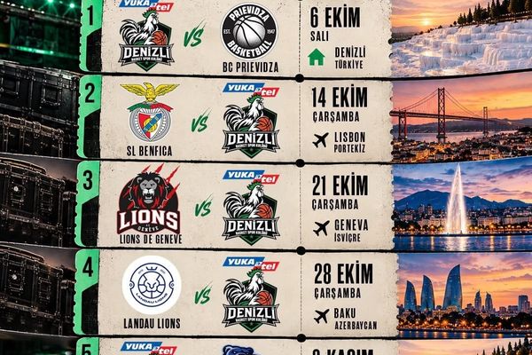Y. Denizli Basket avrupa serüvenine evinde başlayacak
